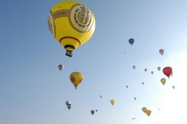 Ballonvaren Montgolfiade Warstein in het Sauerland