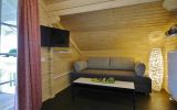 Ferienblockhaus Wohn/Schlafzimmer mit Schlafcouch OG