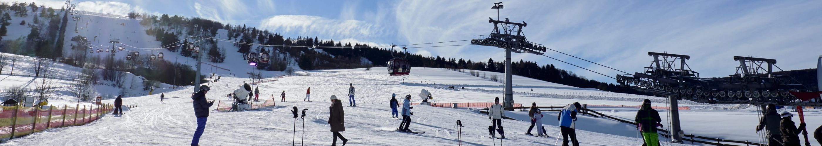 Winter Skipiste an der Ettelsberg-Talstation