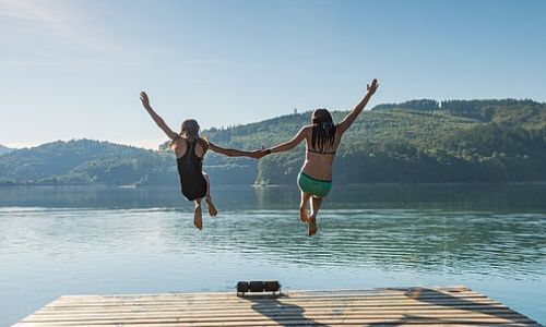 Luftbild Hennesee bei Meschede im Sauerland