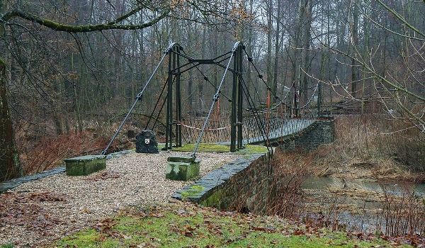 Eisenbrücke Schloss Laer Meschede