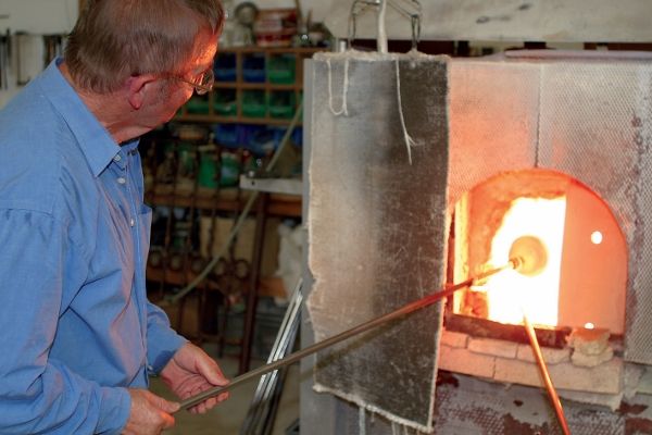 Glasbläser in Glasmanufaktur Willingen