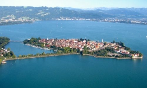 Luftbild Lindaus-Insel im Bodensee