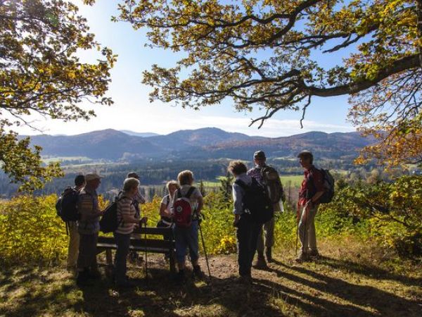 Blick von Sauerland-Wanderer auf die Bedebacher Bucht