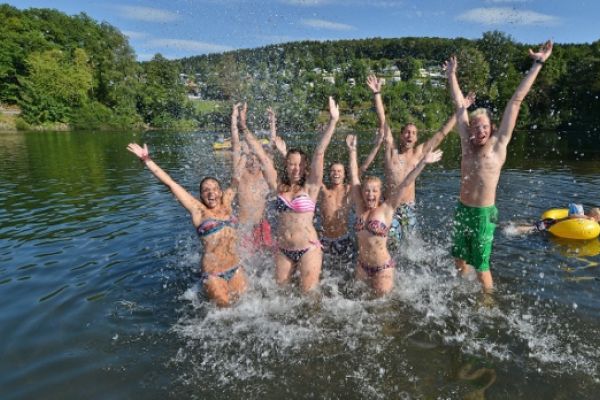 Badplaats aan het Listersee