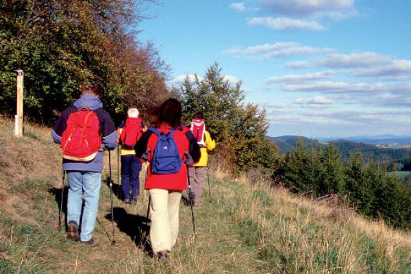 Wanderer auf dem Uplandsteig