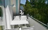 Fewo F*** - Balkon mit Sitzgruppe und Kurparkblick