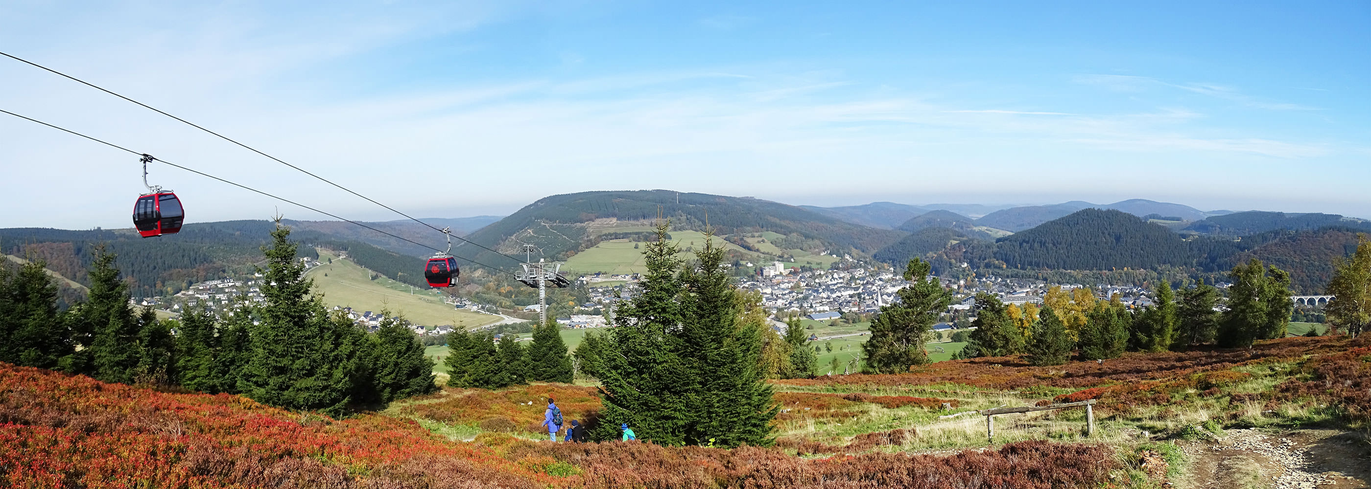 Ettelsberg toppen en kabelbaan in Willingen / Sauerland