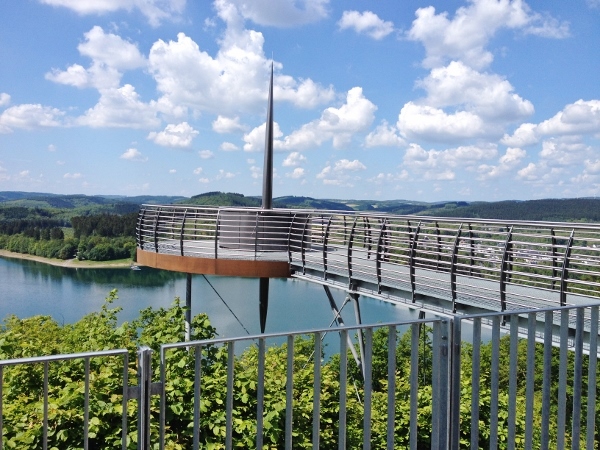 Aussichtspunkt "Biggeblick" oberhalb der Staumauer