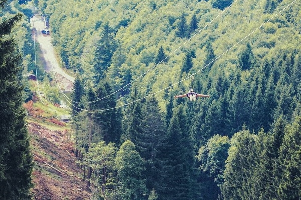 Astenkick - de Megazippline in het Sauerland