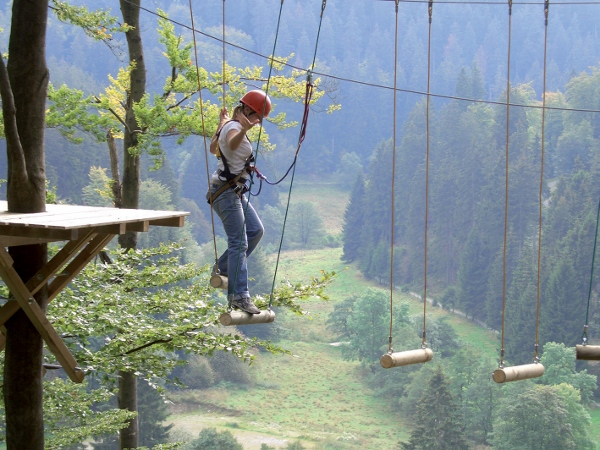 Kletterwald an der Mühlenkopfschanze Kletterpark an der Mühlenkopfschanze
